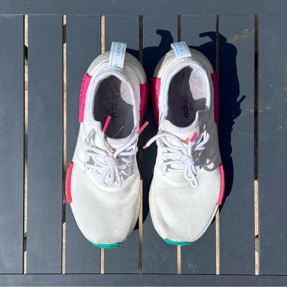 Adidas White and Pink Athletic Shoes Versatile Comfort